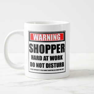 Taza De Café Gigante El comprador de advertencia que trabaja duro no ca