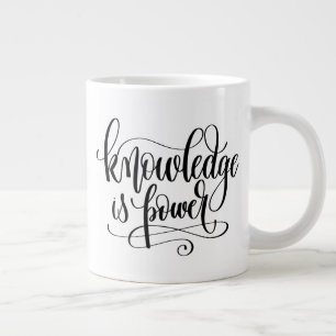 Taza De Café Gigante El conocimiento es poder