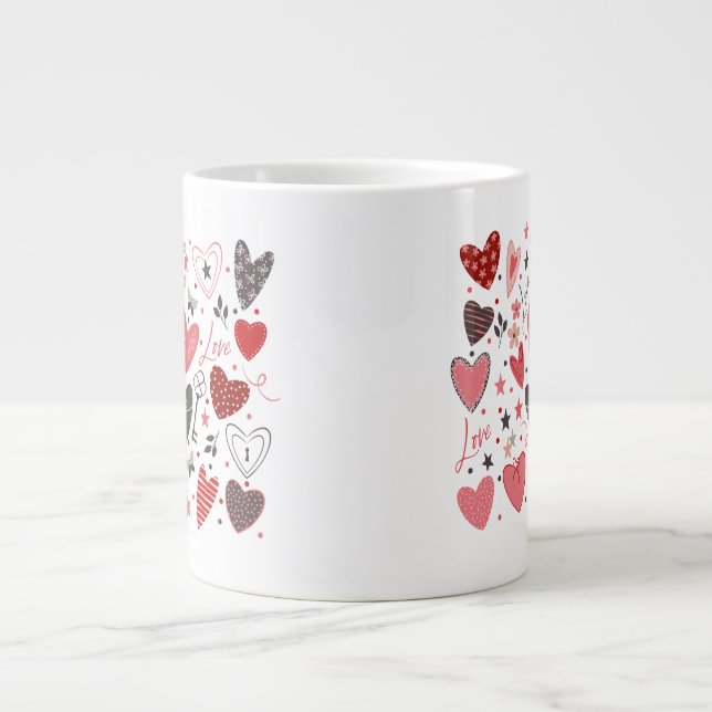 Taza De Café Gigante El día de San Valentín (Frente)