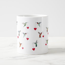Taza De Café Gigante El día de San Valentín Hummingbirds