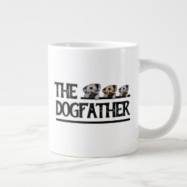 Taza De Café Gigante El Dogfather III personalizado con su nombre