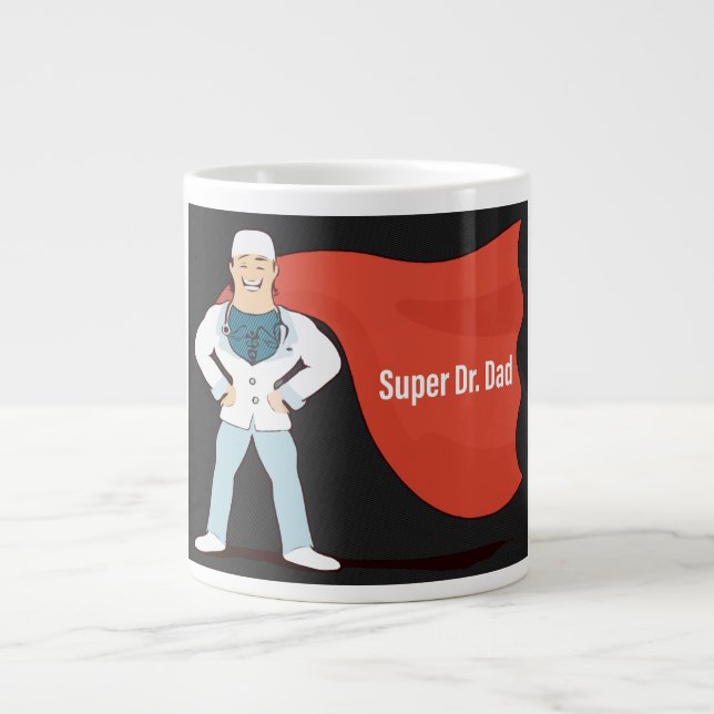 Taza De Café Gigante El Dr. estupendo Dad (Frente)