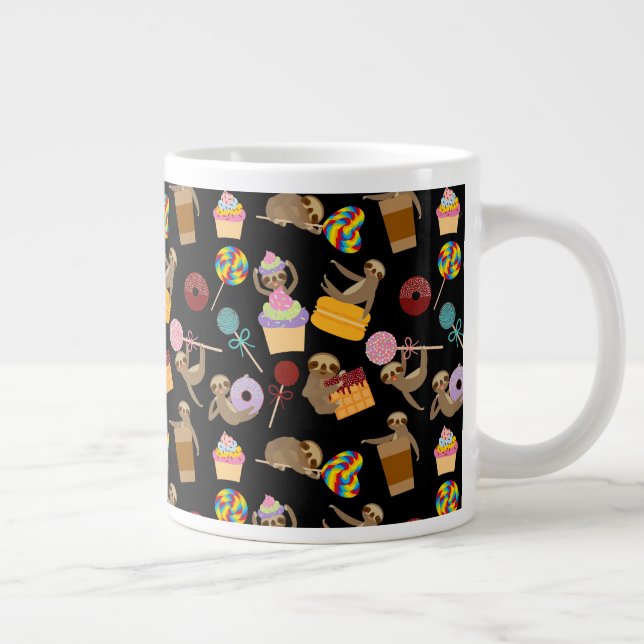 Taza De Café Gigante El dulce de la pereza trata el modelo (Derecha)