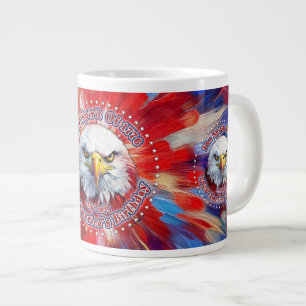 Taza De Café Gigante El Espíritu De 1776, 2026 Águila Roja de Fuegos Ar