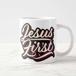 Taza De Café Gigante El estilo de Jesús Primero de los 70
