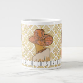 Taza De Café Gigante El Flapper parisino estilo Art Déco