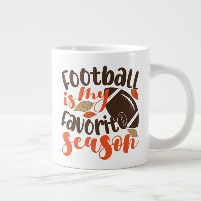 Taza De Café Gigante El fútbol es mi sesión favorita (Derecha)