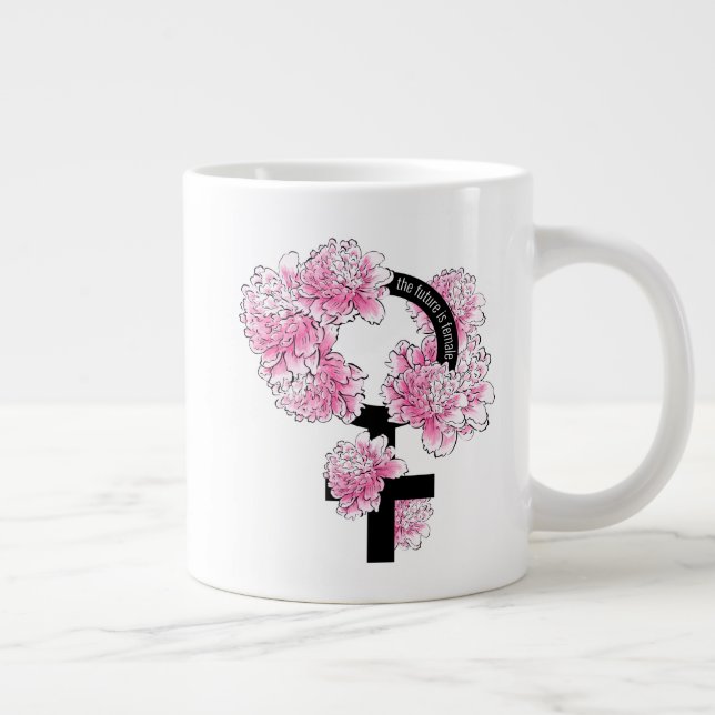 Taza De Café Gigante El futuro es femenino (Derecha)
