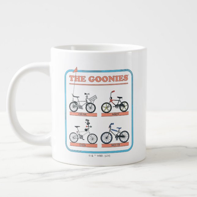 Taza De Café Gigante El gráfico de bicicletas de Goonies (Izquierda)