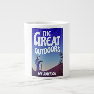 Taza De Café Gigante El gran aire libre.