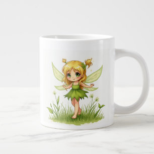 Taza De Café Gigante El hada de césped Mugs
