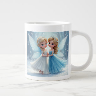 Taza De Café Gigante El hada de copo de nieve Mugs