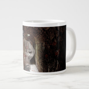 Taza De Café Gigante El hombre fantasmal transparente de SlipperyJoe's