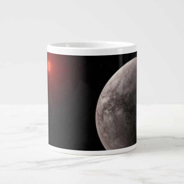 Taza De Café Gigante El Hot Rocky Exoplanet Trappist-1 B. (Frente)