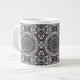 Taza De Café Gigante El jardín fractal de plata