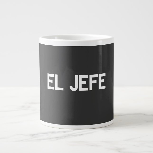 Taza De Café Gigante EL Jefe (Frente)