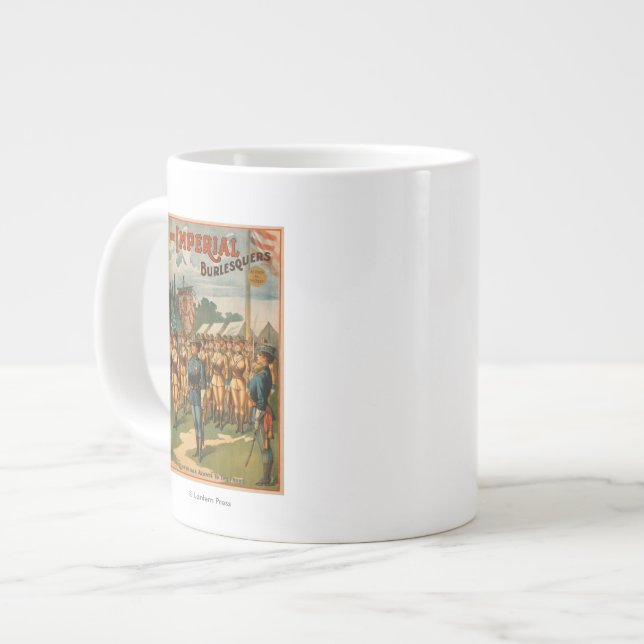 Taza De Café Gigante El juego femenino imperial de los soldados de (Izquierda)