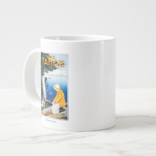 Taza De Café Gigante El lago Tahoe PosterLake promocional Tahoe, CA