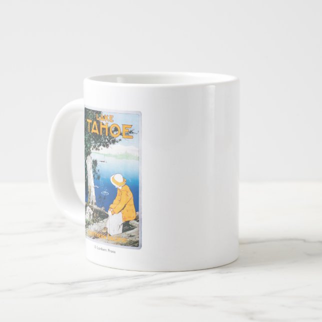 Taza De Café Gigante El lago Tahoe PosterLake promocional Tahoe, CA (Izquierda)
