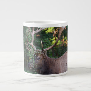 Taza De Café Gigante El Majestuoso Alce De Toro Se Muestra Para Las Vac