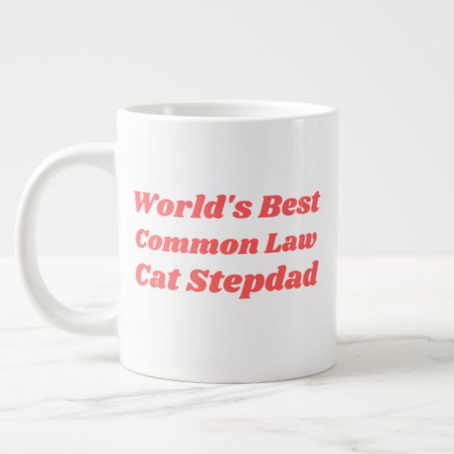 Taza De Café Gigante El mejor gato del mundo, Stepdad (Izquierda)