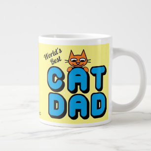 Taza De Café Gigante El mejor gato felino del mundo con DAD