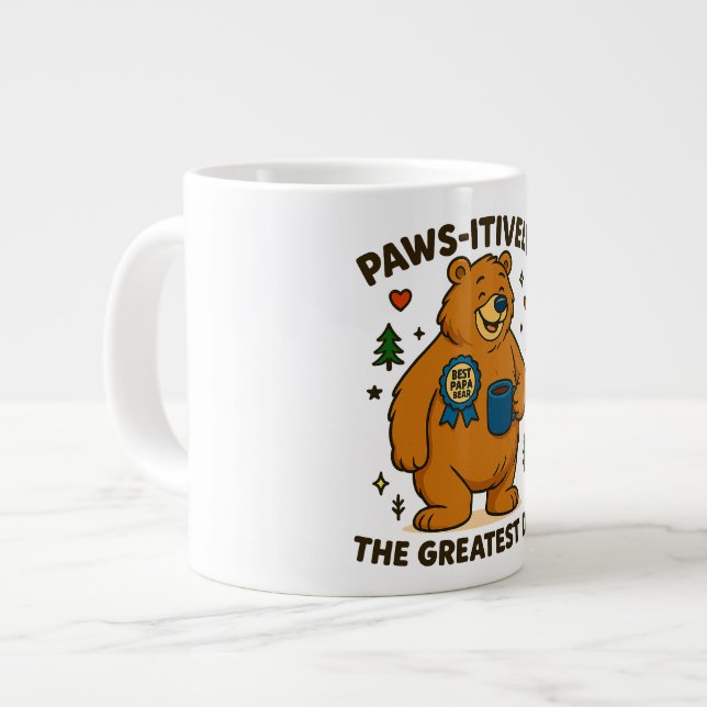 Taza De Café Gigante El mejor oso de papá (Izquierda)