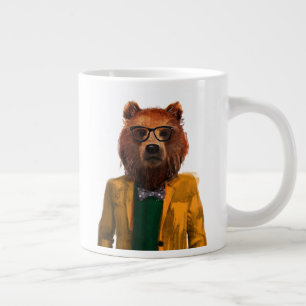 Taza De Café Gigante El mejor oso vestido