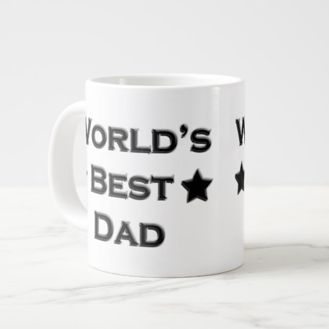 Taza De Café Gigante El mejor papá del mundo (Izquierda)