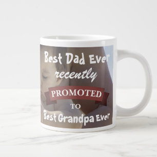 Taza De Café Gigante El mejor papá jamás ascendido a foto del abuelo