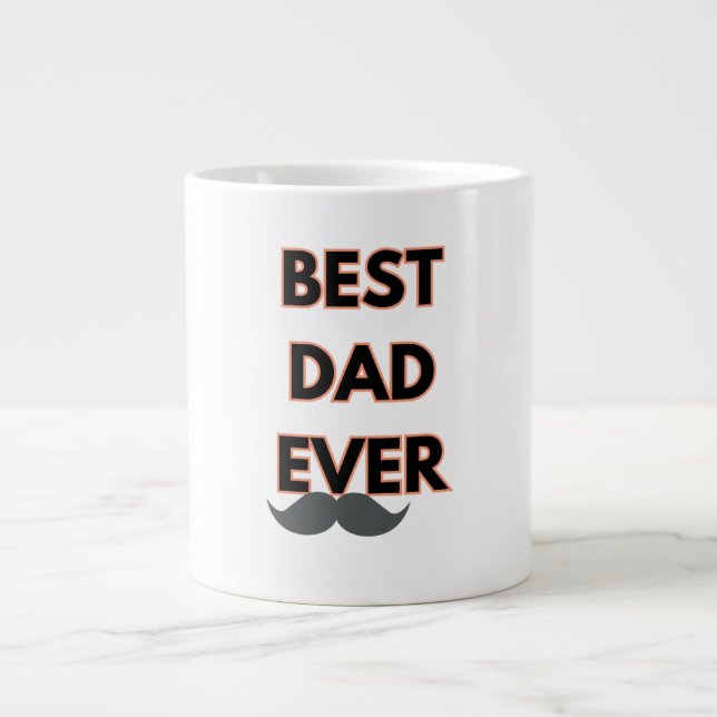 Taza De Café Gigante El mejor papá jamás Mug (Frente)