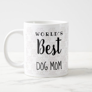 Taza De Café Gigante El mejor perro del mundo (padre) Mamá Mug (persona