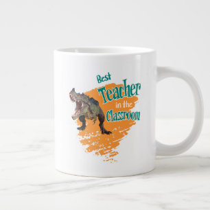 Taza De Café Gigante El mejor profesor de dinosaurio divertido en el sa