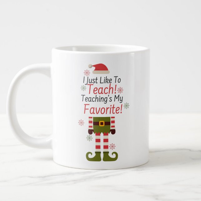 Taza De Café Gigante El mi favorito de la enseñanza (Izquierda)