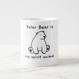 Taza De Café Gigante El Oso Polar Cuto Es Mi Espíritu El Oso Animal