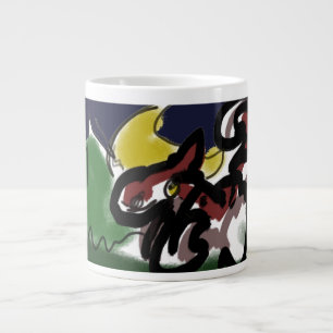 Taza De Café Gigante El otoño de Wolf está en marcha