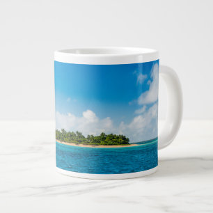 Taza De Café Gigante El paisaje marino con la pequeña isla