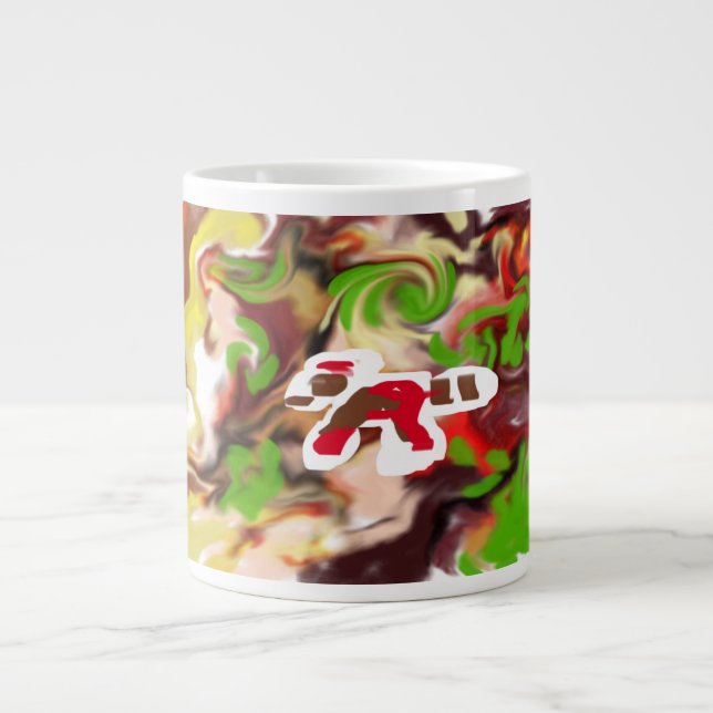 Taza De Café Gigante El panda rojo es genial (Frente)