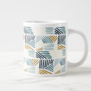 Taza De Café Gigante El Patrón Cautivador de Elementos Orgánicos