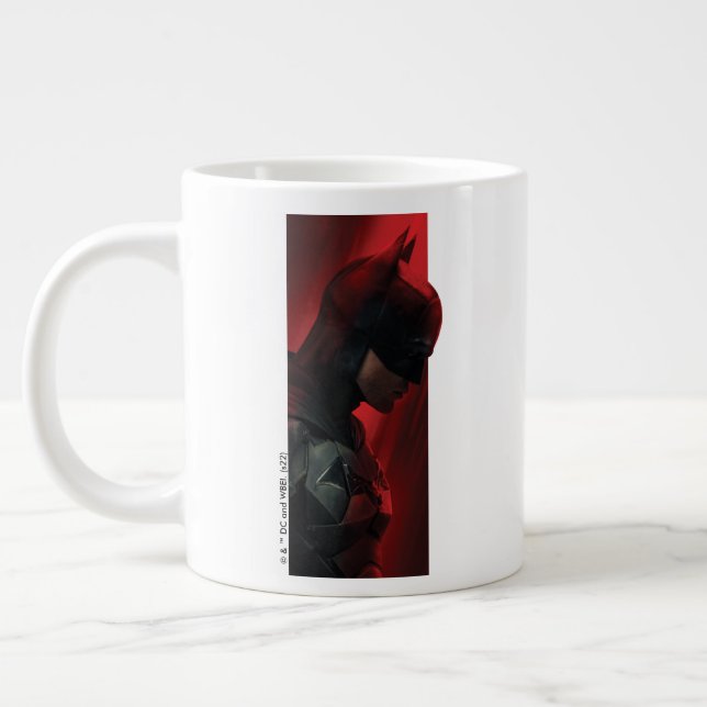 Taza De Café Gigante El perfil del bar rojo Batman (Izquierda)