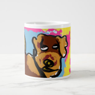 Taza De Café Gigante El perro es divertido