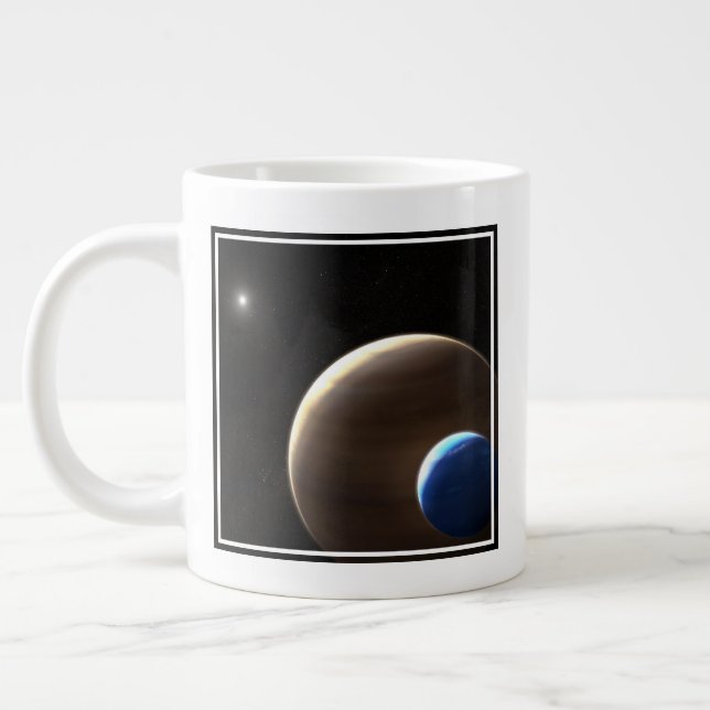 Taza De Café Gigante El planeta gigante del gas Kepler-1625b (Izquierda)