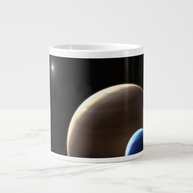 Taza De Café Gigante El planeta gigante del gas Kepler-1625b (Frente)