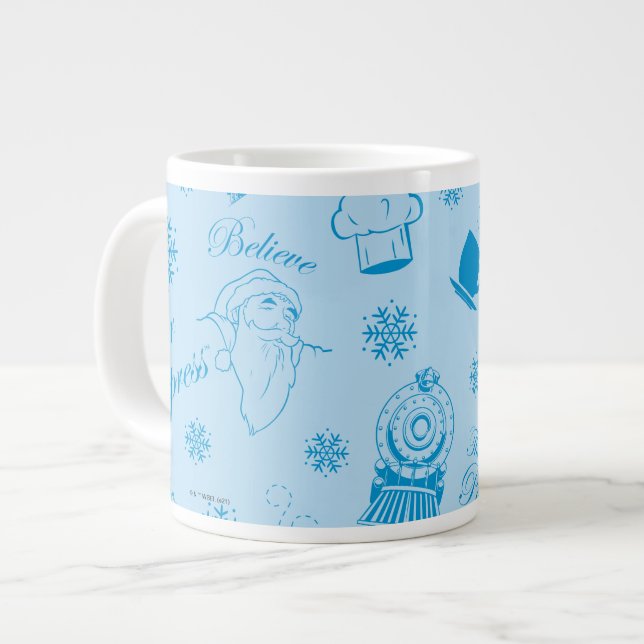Taza De Café Gigante El Polar Express | Icono azul de vacaciones (Izquierda)