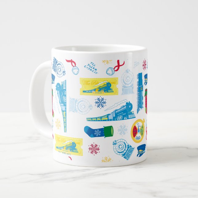 Taza De Café Gigante El Polar Express | Patrón de iconos Navidades (Izquierda)