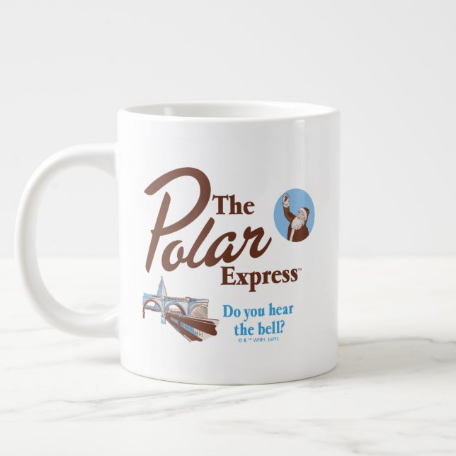 Taza De Café Gigante El Polar Express | Retro "Oyes La Campana" (Izquierda)