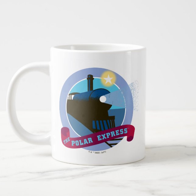 Taza De Café Gigante El Polar Express | Tarjeta de tren de época (Izquierda)