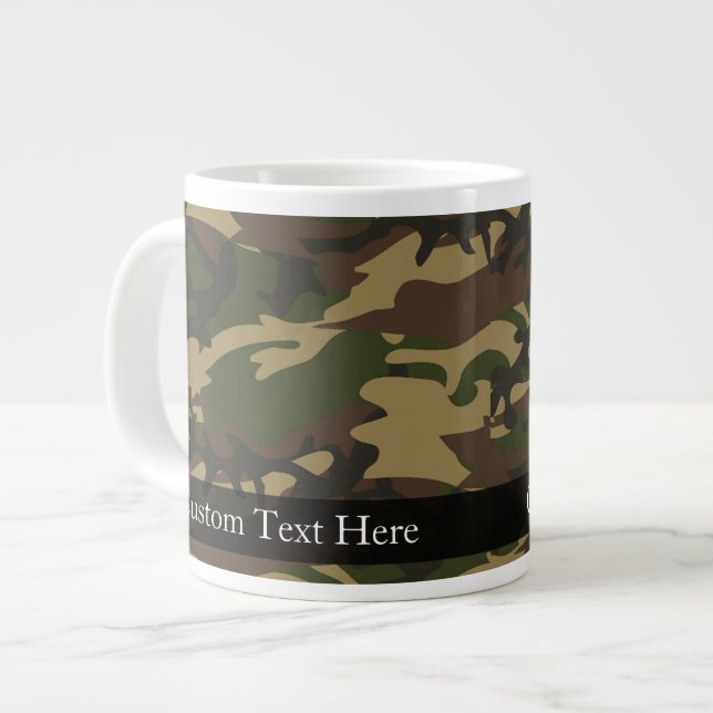 Taza De Café Gigante El polvoriento Camo Verde (Izquierda)