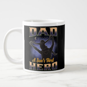 Taza De Café Gigante El primer héroe de papá a hijo