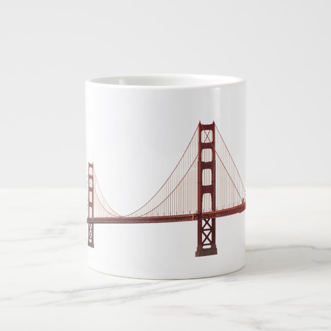 Taza De Café Gigante El puente Golden Gate de California (Frente)